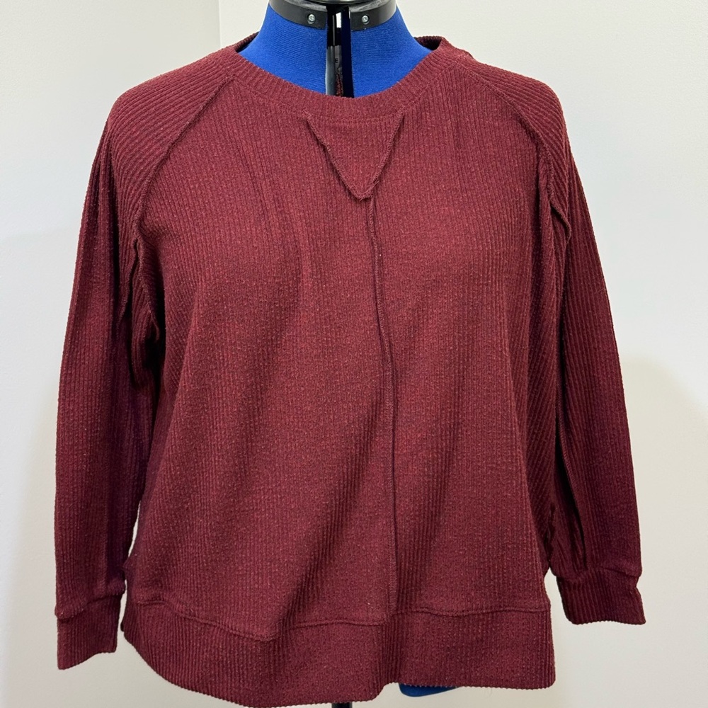Women's Burgundy Sweater